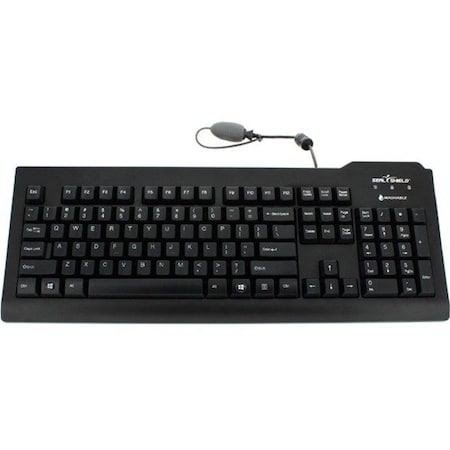 SEALSHIELD Silver Seal Medical Grade Keyboard - Dishwasher Safe & Antimicrobial SSWKSV208CA